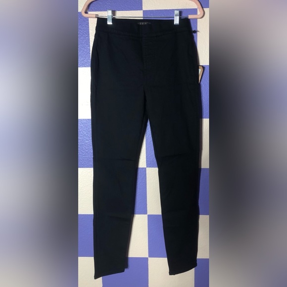 NWT 7 For All Mankind Jen 7 Comfort Skinny Pull-On Black Jeans - Size 4 - Picture 1 of 4